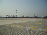 The Interlocking Blocks Project in Ningbo Daxie International Container Terminal Yard